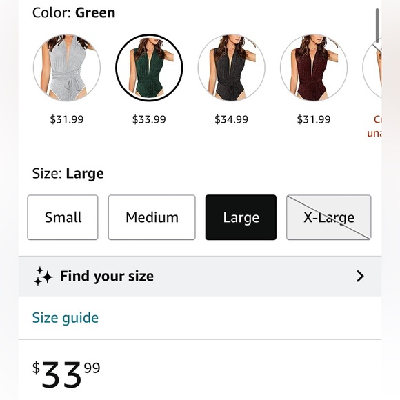 NWT Verdusa V-Neck Self Tie Bodysuit - Picture 3 of 14